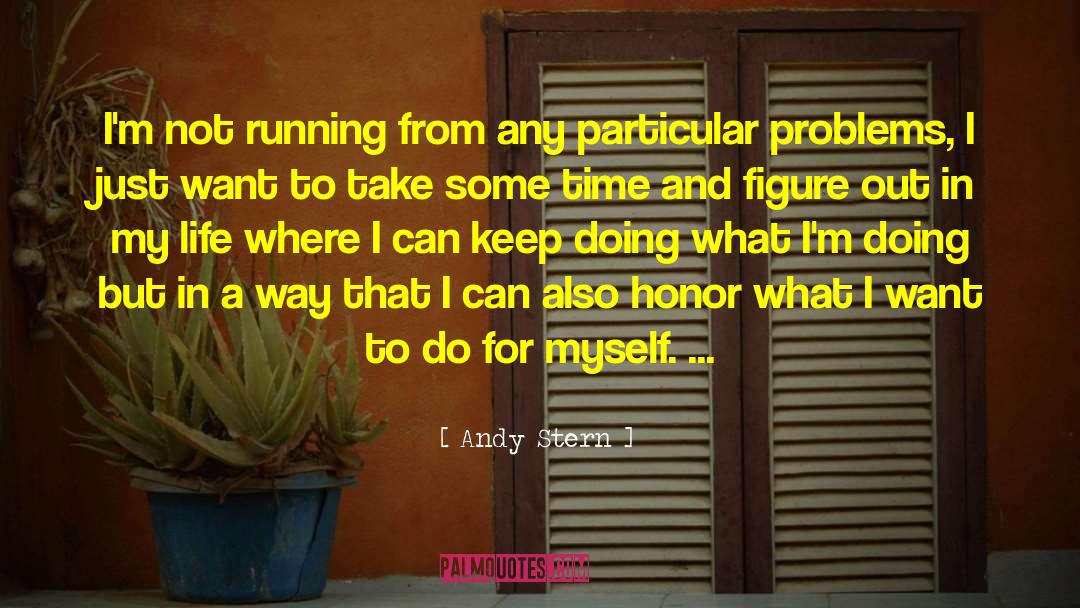 Andy Stern Quotes: I'm not running from any
