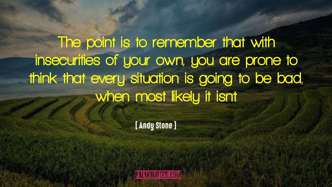 Andy Stone Quotes: The point is to remember
