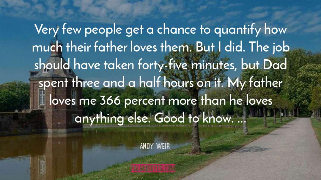 Andy Weir Quotes: Very few people get a