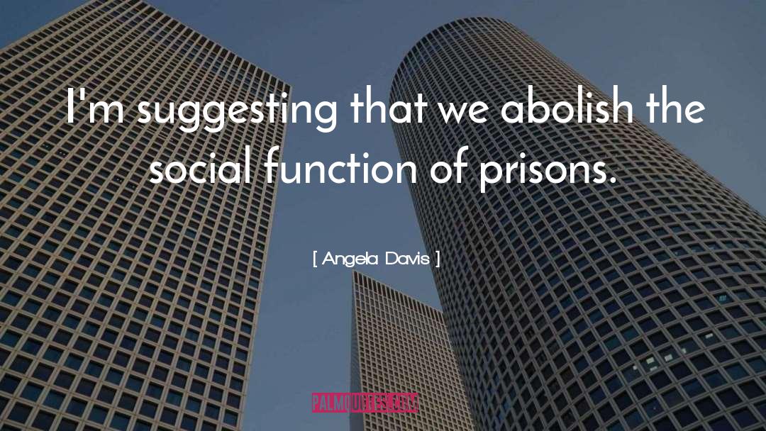 Angela Davis Quotes: I'm suggesting that we abolish