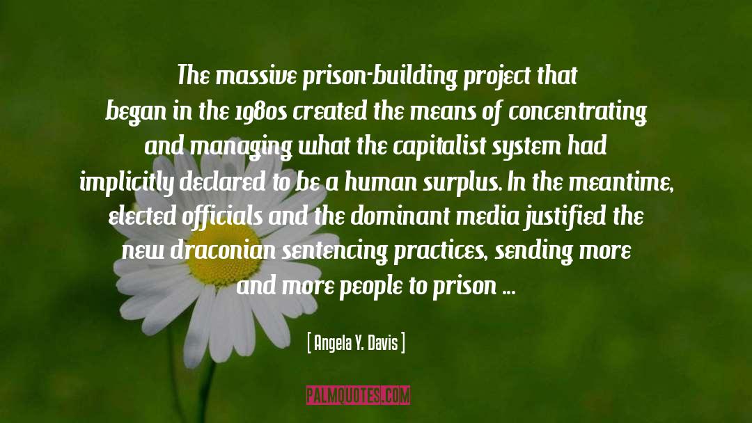 Angela Y. Davis Quotes: The massive prison-building project that