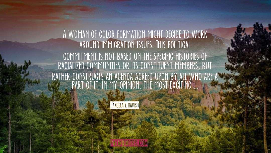 Angela Y. Davis Quotes: A woman of color formation