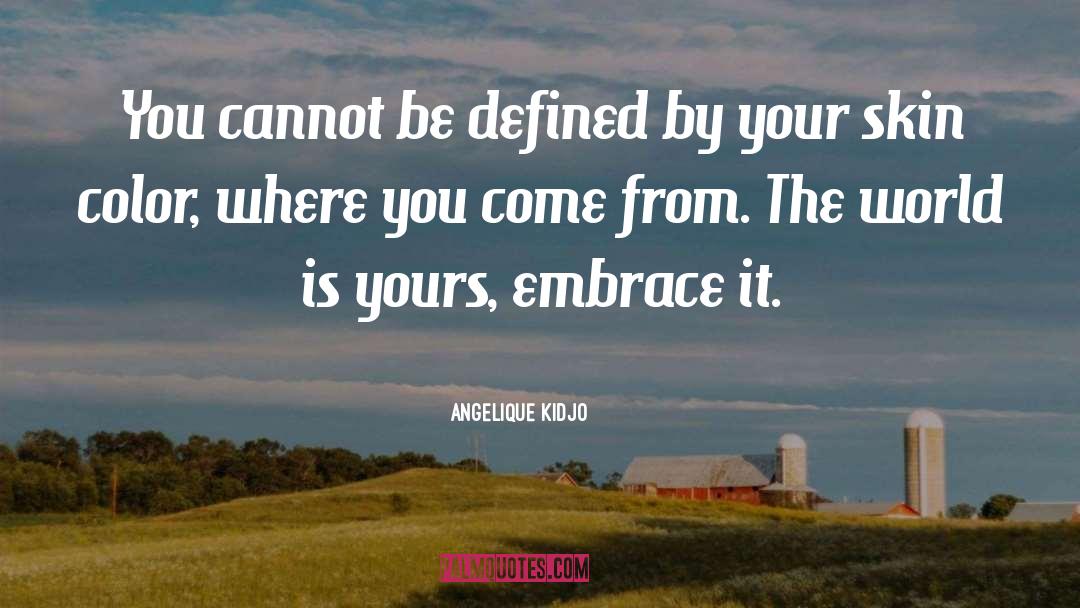 Angelique Kidjo Quotes: You cannot be defined by