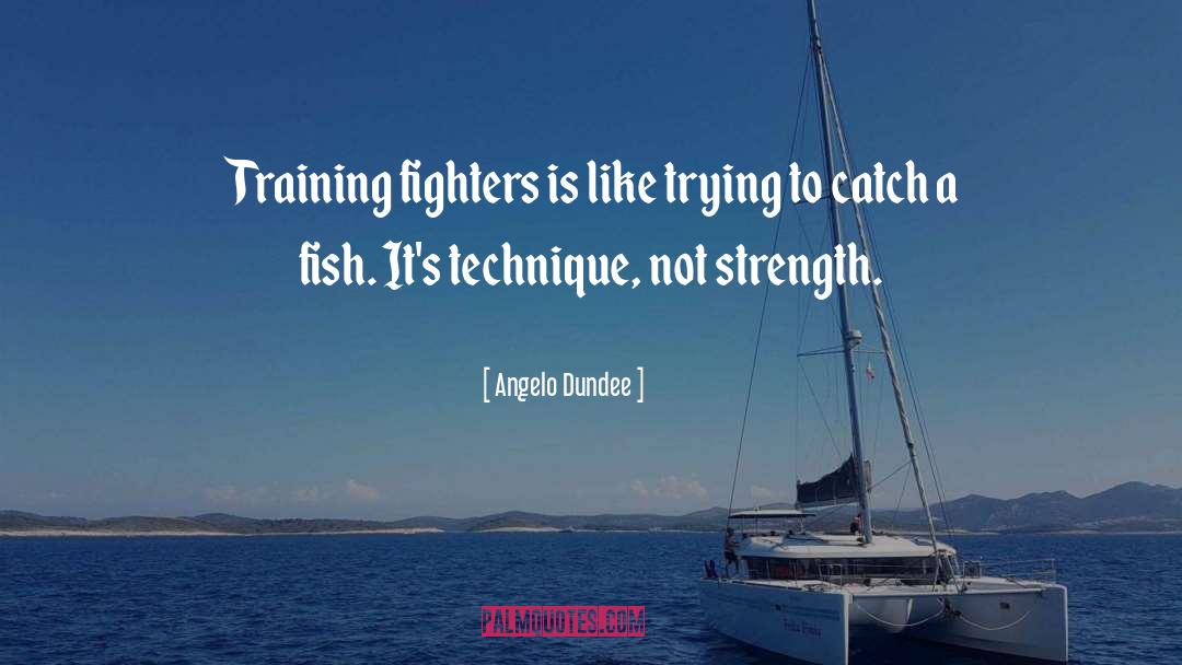 Angelo Dundee Quotes: Training fighters is like trying