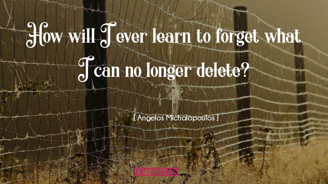 Angelos Michalopoulos Quotes: How will I ever learn