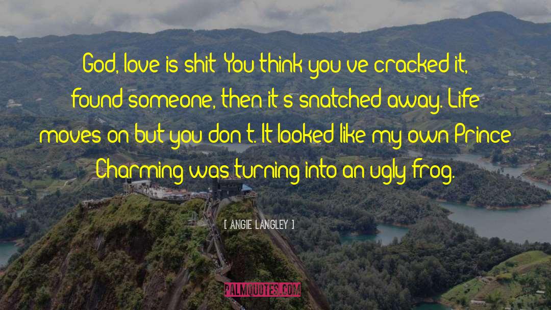 Angie Langley Quotes: God, love is shit! You