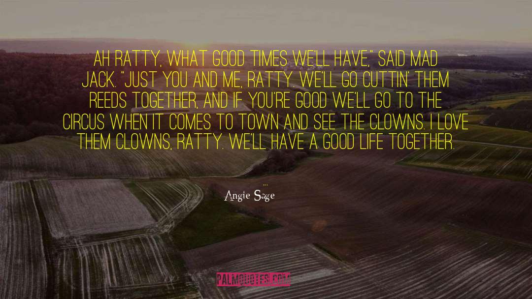Angie Sage Quotes: Ah Ratty, what good times
