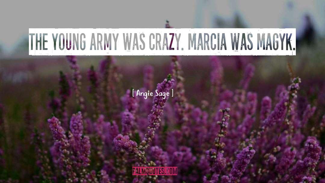 Angie Sage Quotes: The Young Army was crazy.