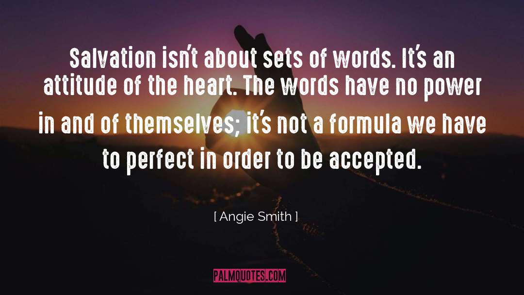 Angie Smith Quotes: Salvation isn't about sets of