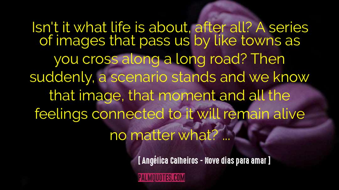 Angélica Calheiros - Nove Dias Para Amar Quotes: Isn't it what life is