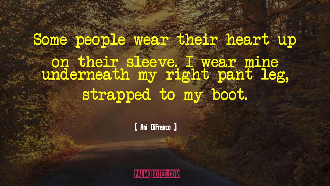 Ani DiFranco Quotes: Some people wear their heart