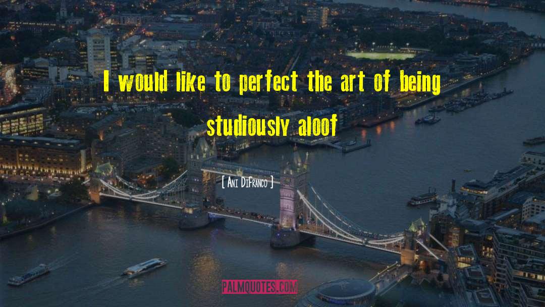 Ani DiFranco Quotes: I would like to perfect