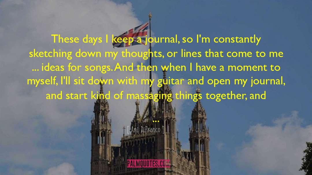 Ani DiFranco Quotes: These days I keep a