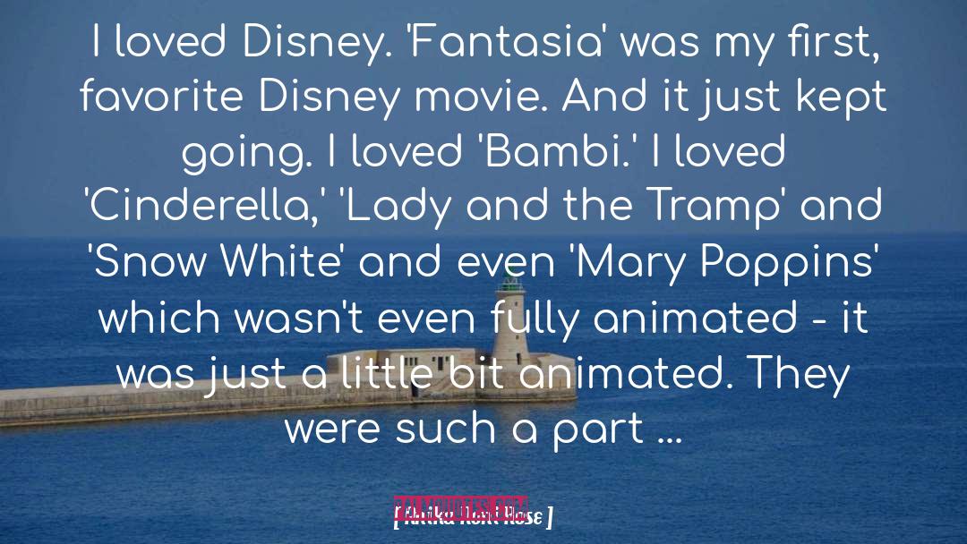 Anika Noni Rose Quotes: I loved Disney. 'Fantasia' was