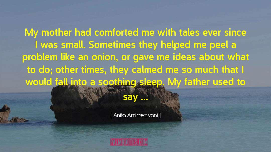 Anita Amirrezvani Quotes: My mother had comforted me