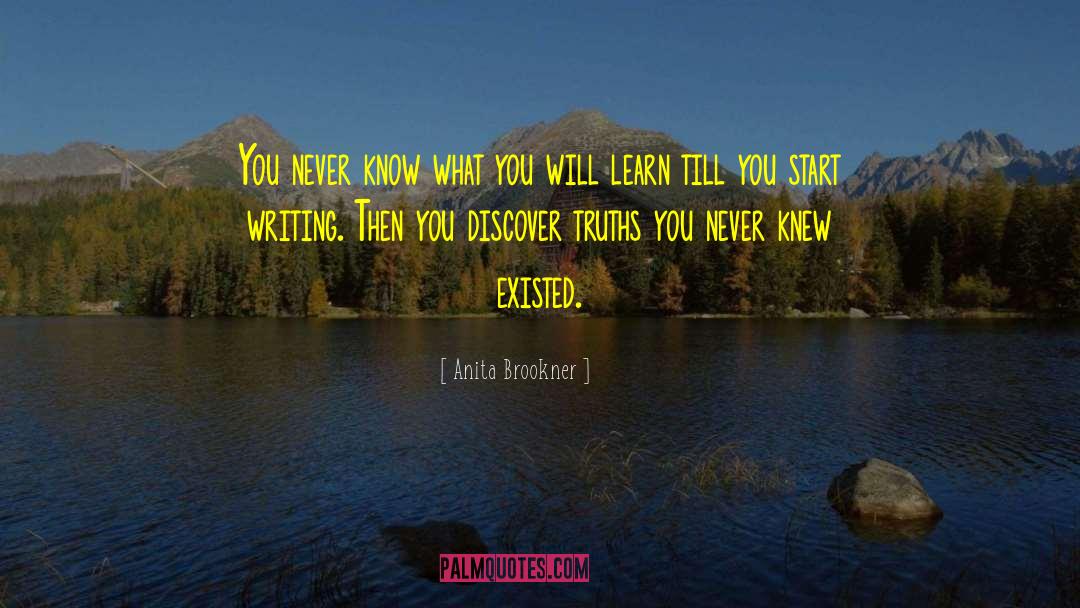 Anita Brookner Quotes: You never know what you