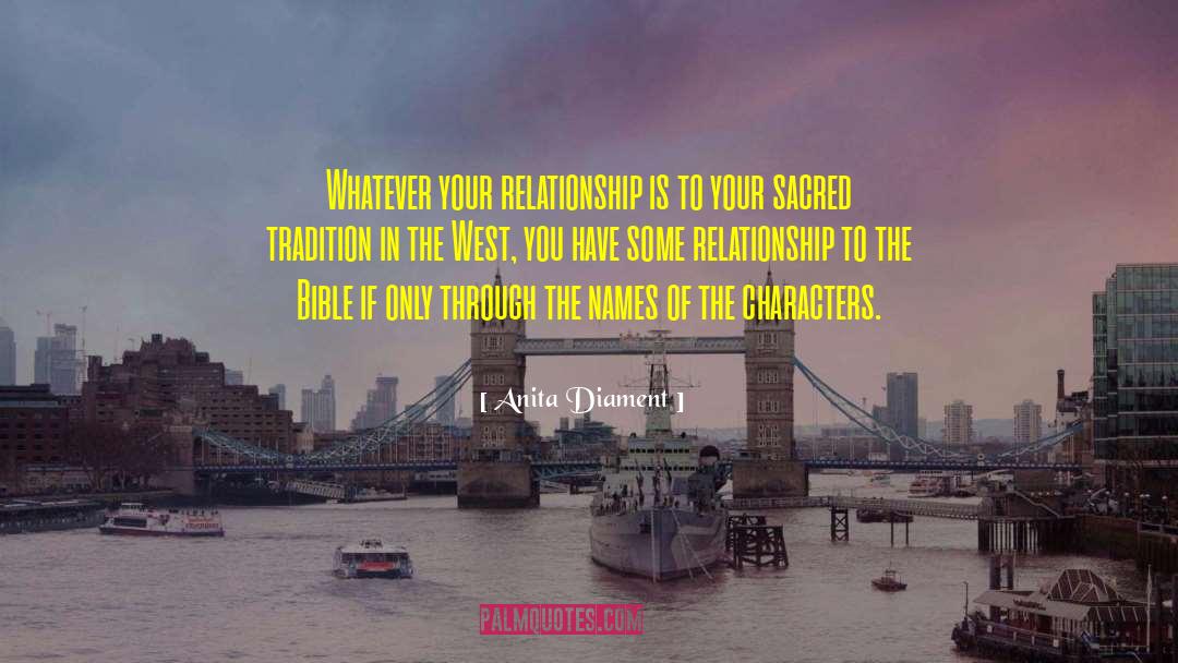 Anita Diament Quotes: Whatever your relationship is to