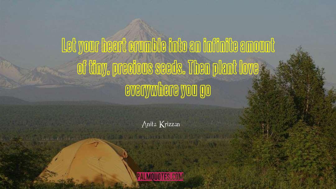 Anita Krizzan Quotes: Let your heart crumble into
