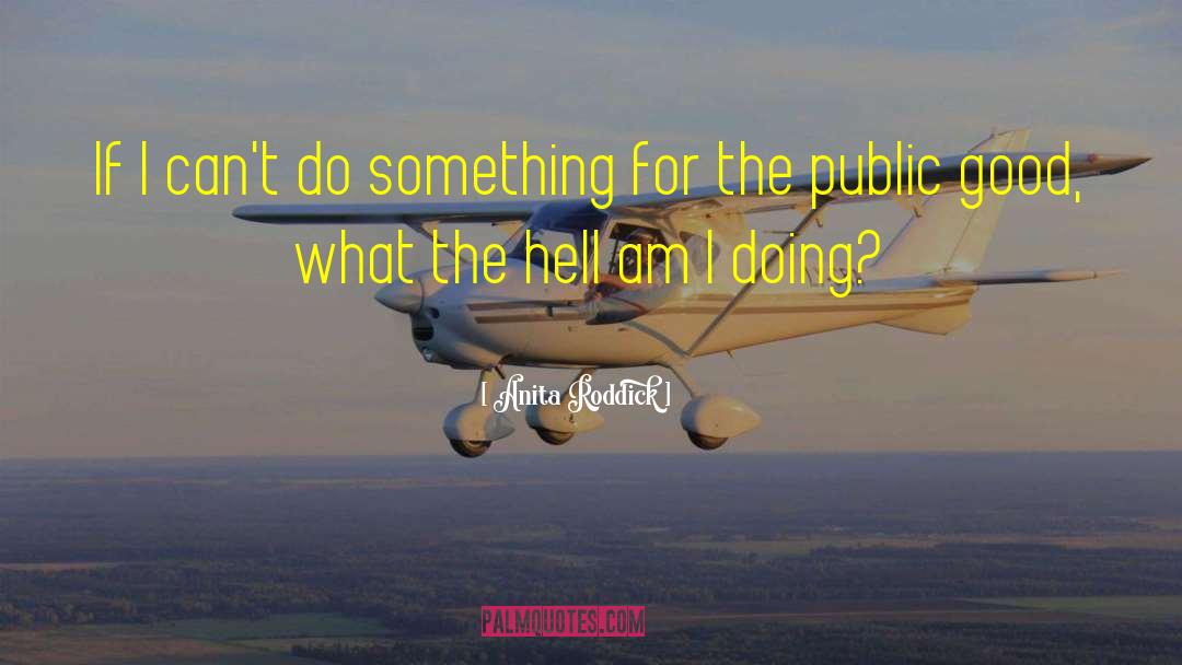 Anita Roddick Quotes: If I can't do something