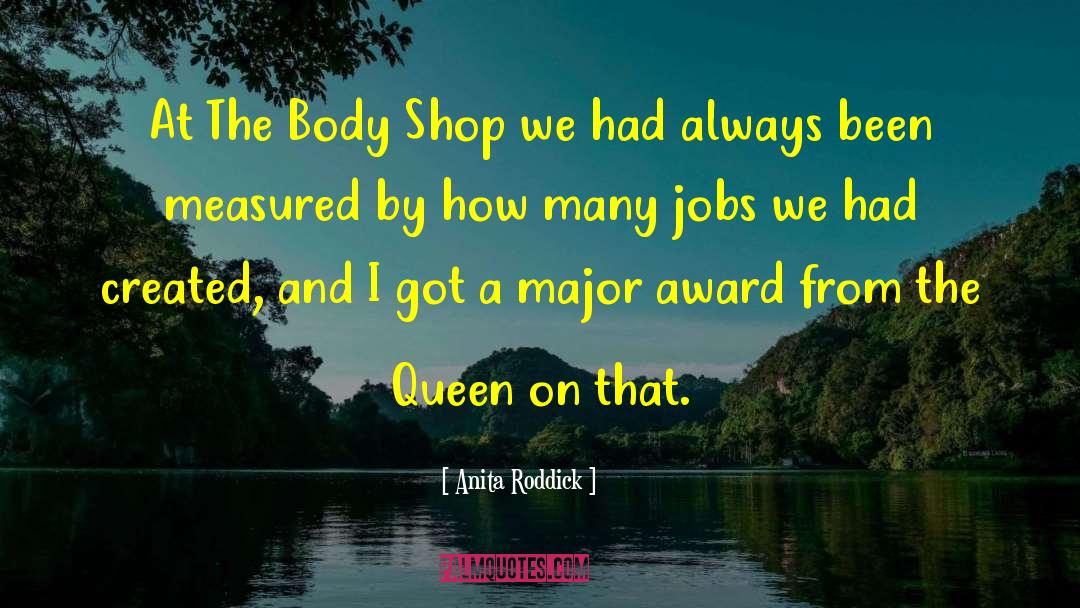Anita Roddick Quotes: At The Body Shop we