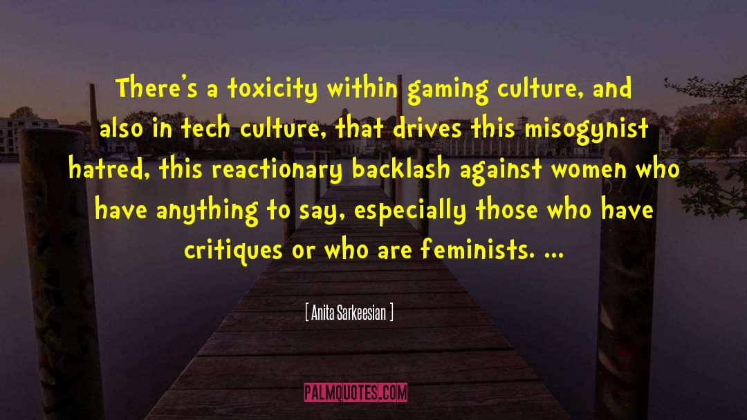 Anita Sarkeesian Quotes: There's a toxicity within gaming