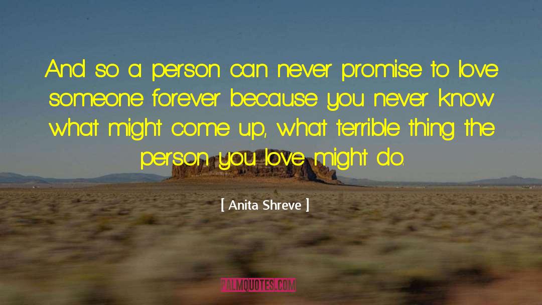 Anita Shreve Quotes: And so a person can