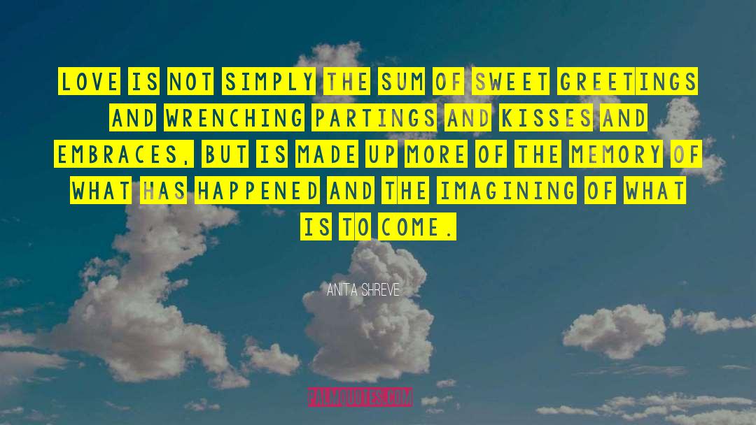 Anita Shreve Quotes: Love is not simply the