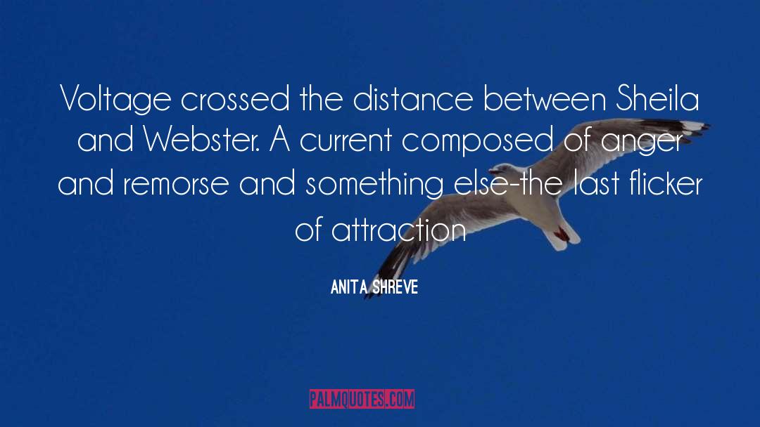 Anita Shreve Quotes: Voltage crossed the distance between