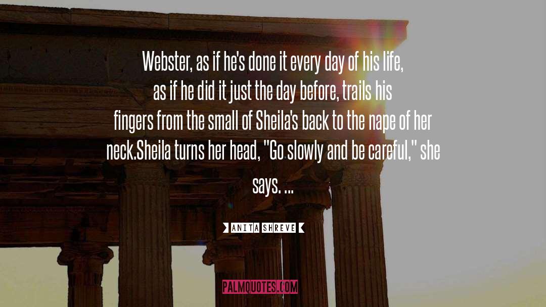 Anita Shreve Quotes: Webster, as if he's done