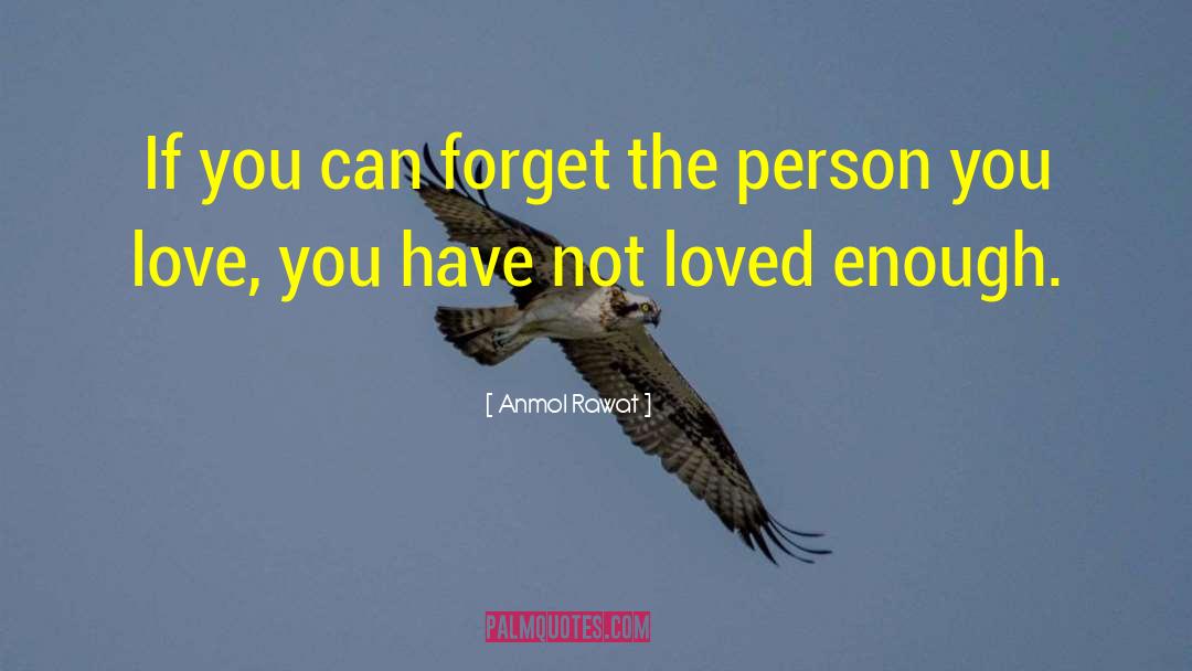 Anmol Rawat Quotes: If you can forget the
