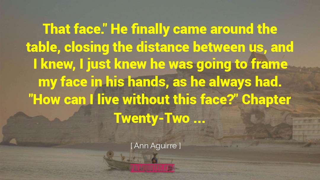 Ann Aguirre Quotes: That face.