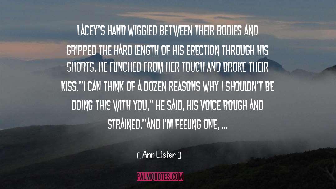 Ann Lister Quotes: Lacey's hand wiggled between their