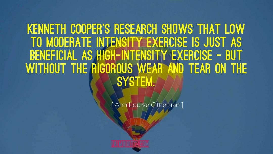 Ann Louise Gittleman Quotes: Kenneth Cooper's research shows that