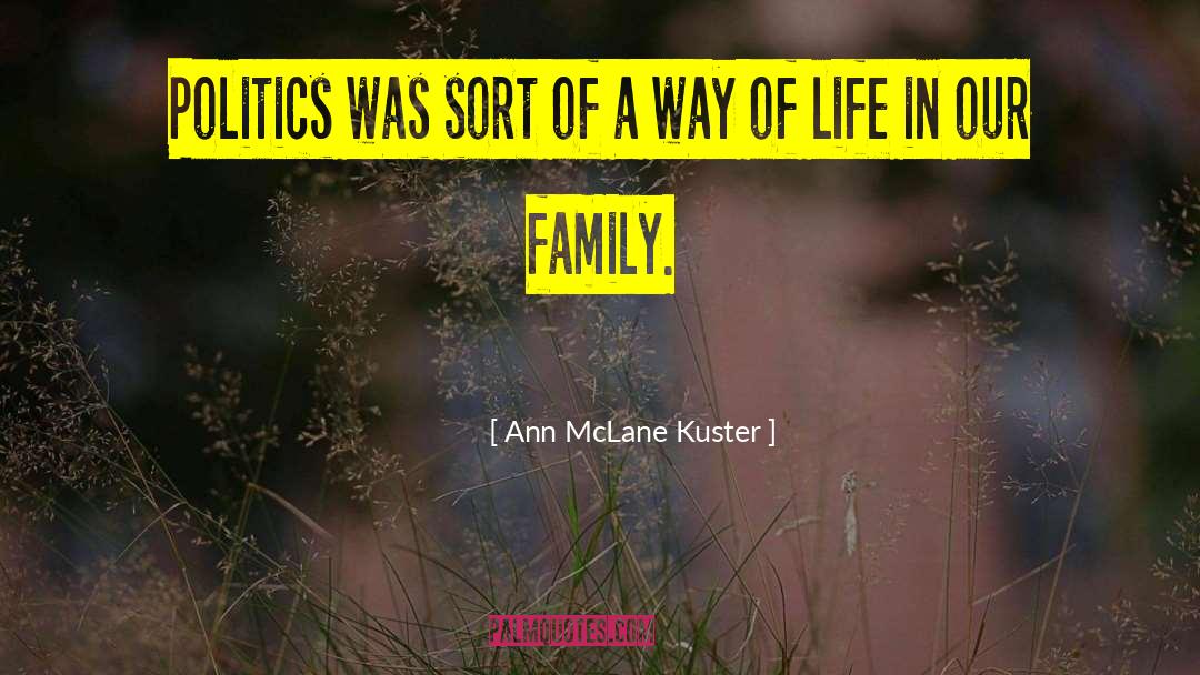 Ann McLane Kuster Quotes: Politics was sort of a