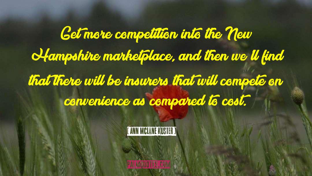 Ann McLane Kuster Quotes: Get more competition into the