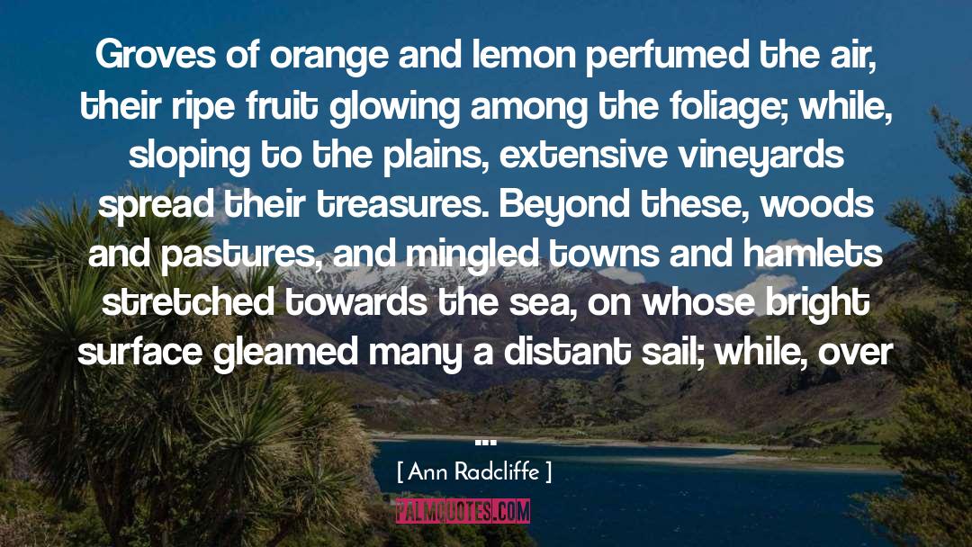Ann Radcliffe Quotes: Groves of orange and lemon