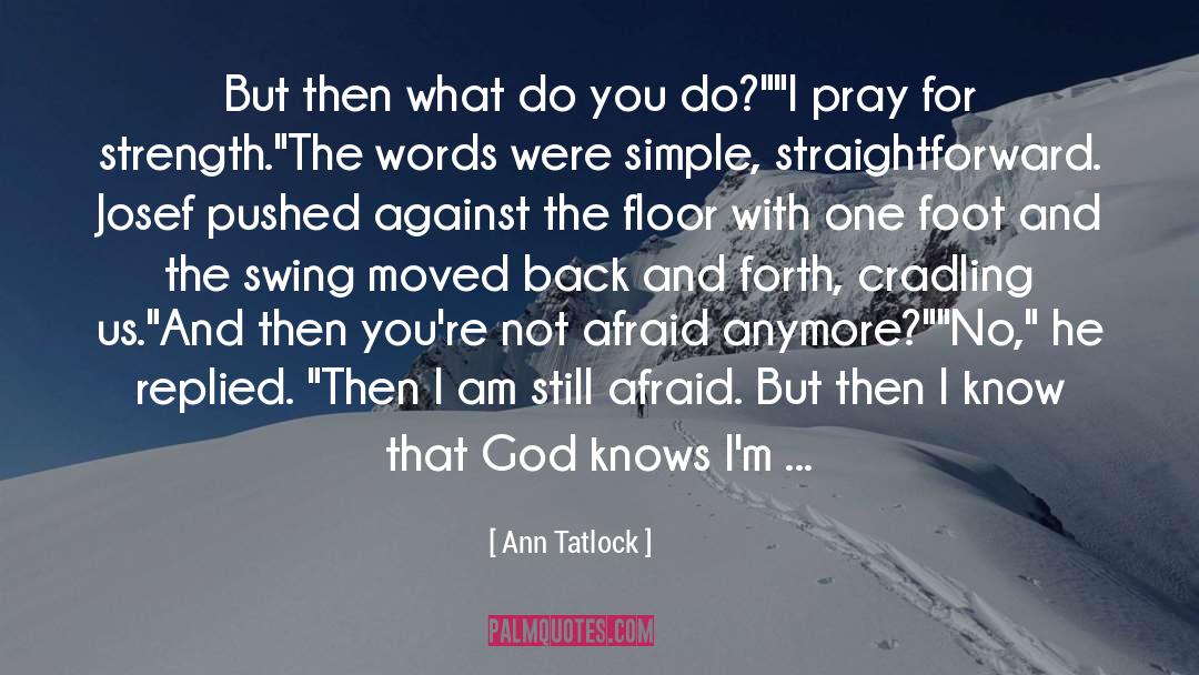 Ann Tatlock Quotes: But then what do you