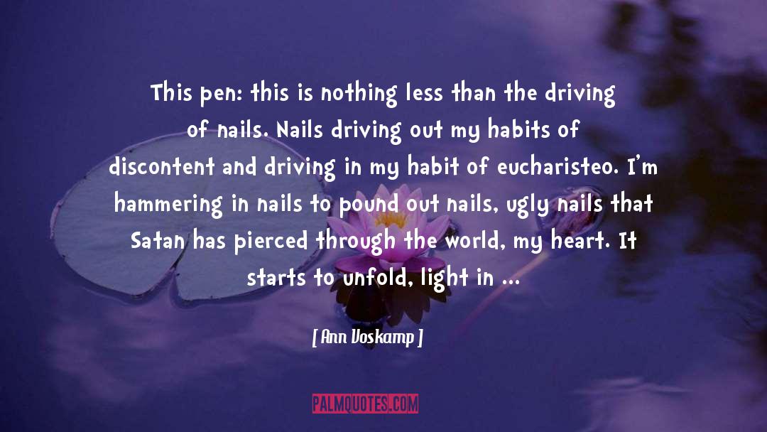 Ann Voskamp Quotes: This pen: this is nothing