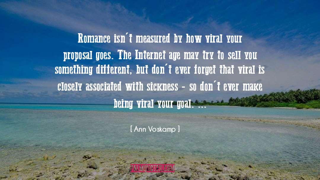 Ann Voskamp Quotes: Romance isn't measured by how