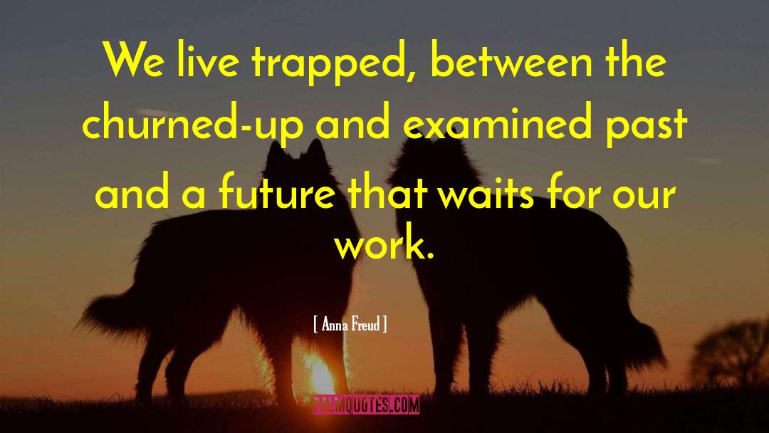 Anna Freud Quotes: We live trapped, between the
