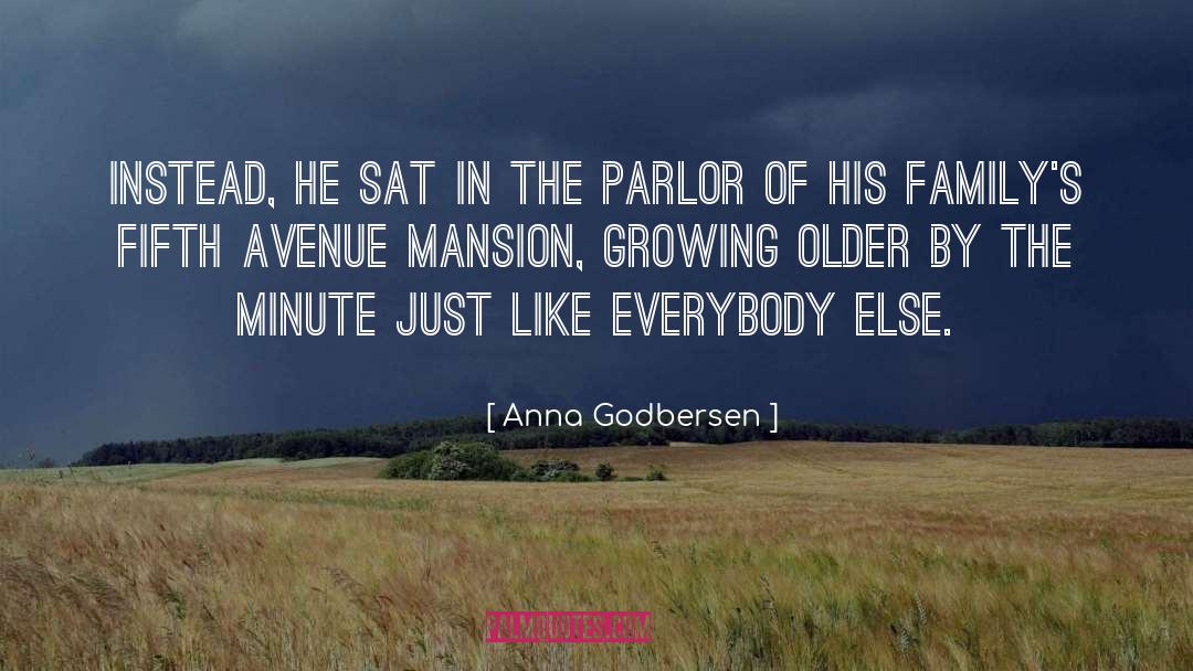 Anna Godbersen Quotes: Instead, he sat in the