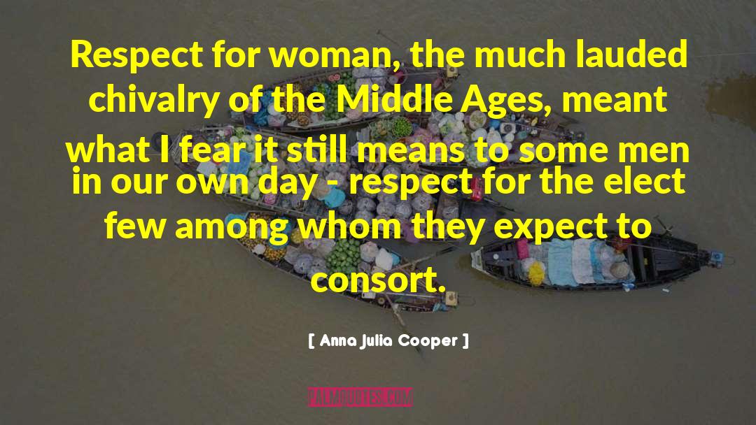 Anna Julia Cooper Quotes: Respect for woman, the much