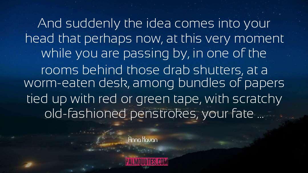 Anna Kavan Quotes: And suddenly the idea comes