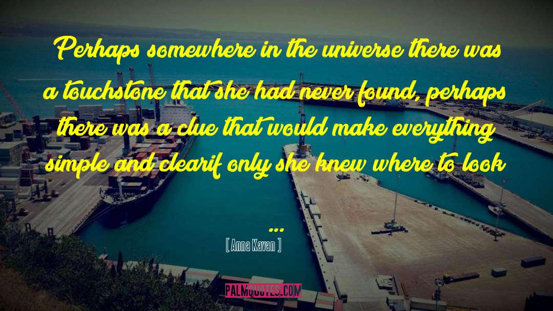 Anna Kavan Quotes: Perhaps somewhere in the universe