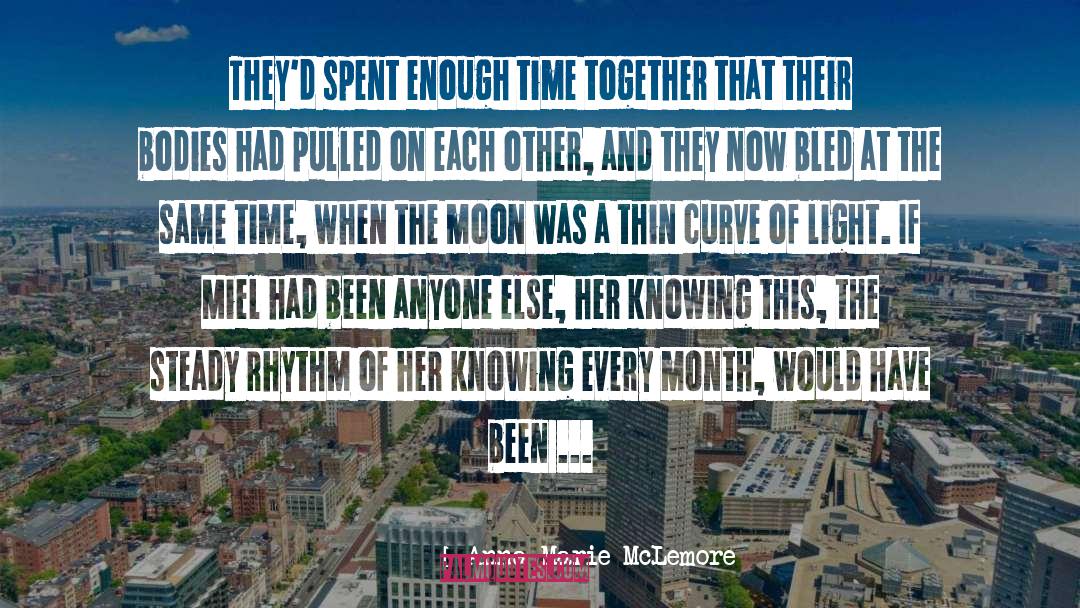 Anna-Marie McLemore Quotes: They'd spent enough time together