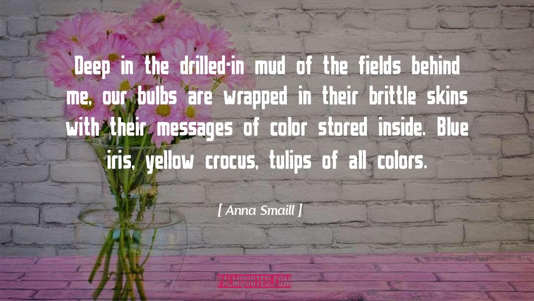 Anna Smaill Quotes: Deep in the drilled-in mud