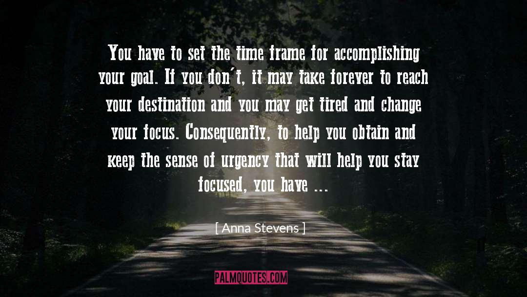 Anna Stevens Quotes: You have to set the