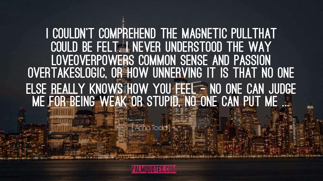 Anna Todd Quotes: I couldn't comprehend the magnetic