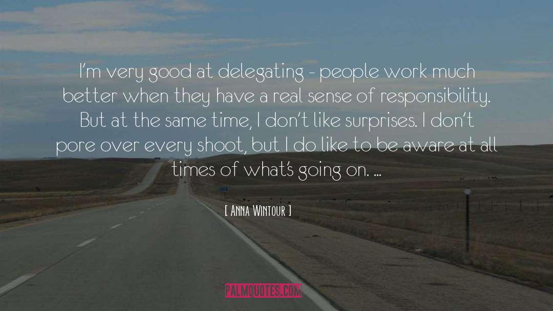 Anna Wintour Quotes: I'm very good at delegating