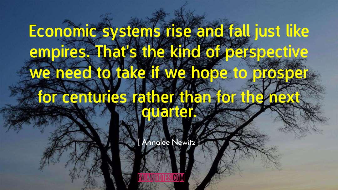 Annalee Newitz Quotes: Economic systems rise and fall